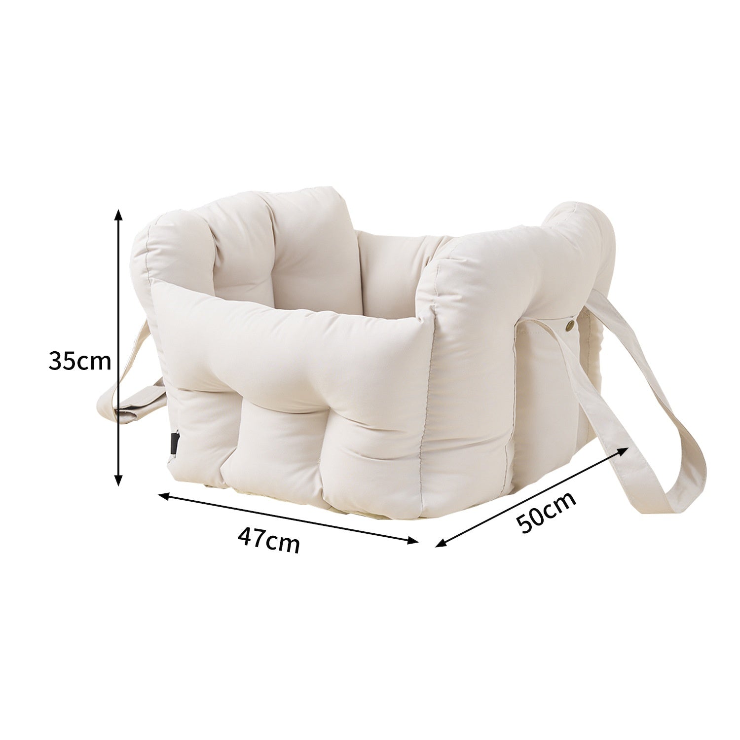 Imperméable amovible voiture portable de sécurité siège lit pour les animaux de compagnie