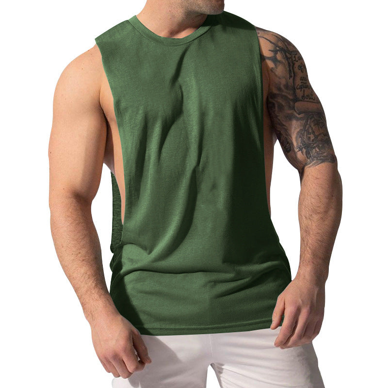 La vente chaude 11-Color Fitness Muscle Hommes Sexy Summer Sports Casual Solid Couleur Sans manches
