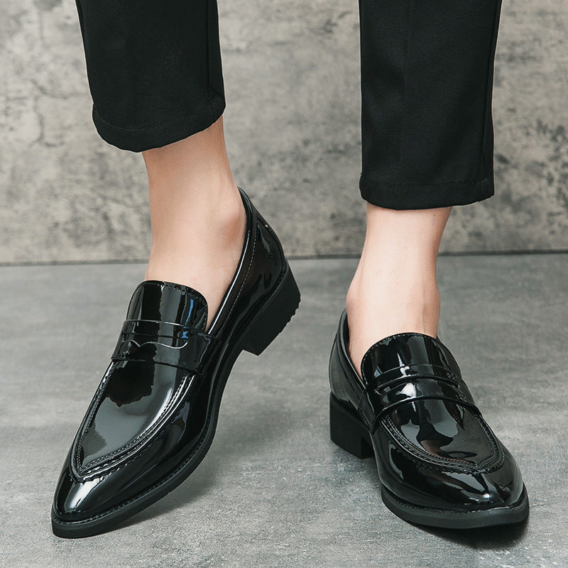 Chaussures pour hommes, Chaussures pointues, Mocassins coréens de style britannique