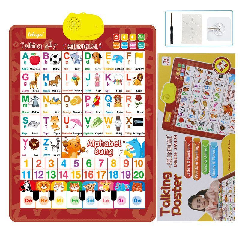 Carte audio en lettres-lettres bilingues