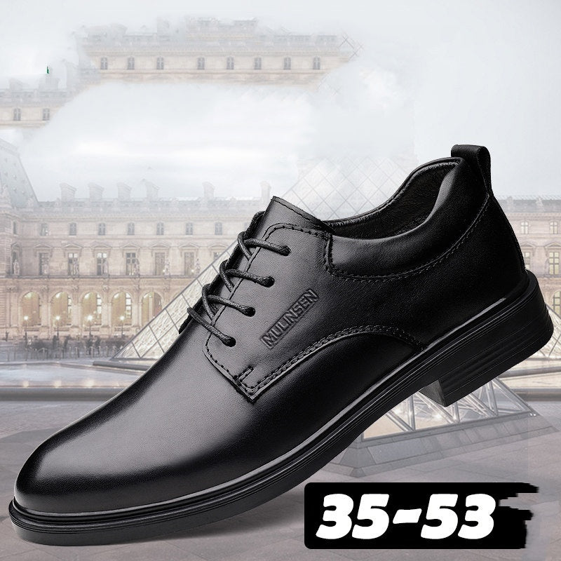 Mulin Sen Chaussures de forme en cuir d'été en taille extra-large