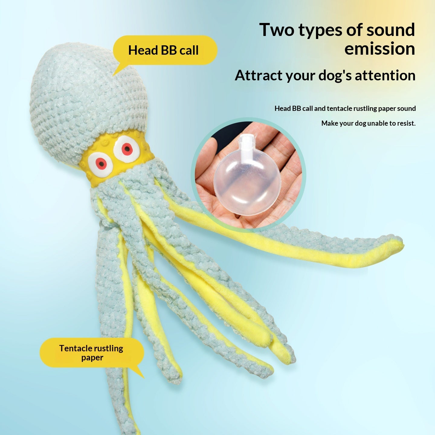 Jouet en peluche de latex octopus