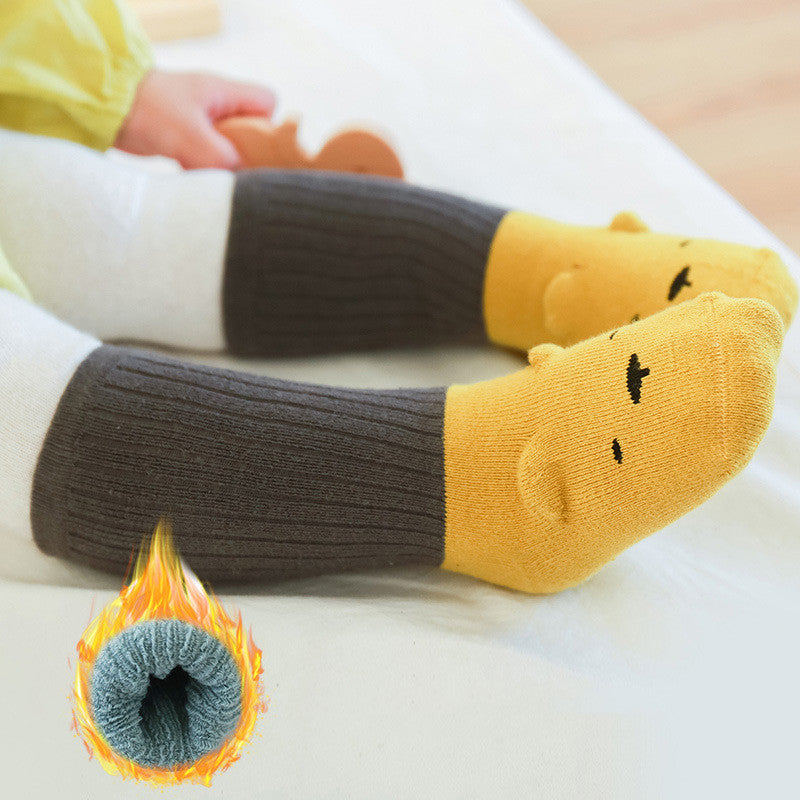 Chaussettes stéréoscopiques pour plancher antidérapant