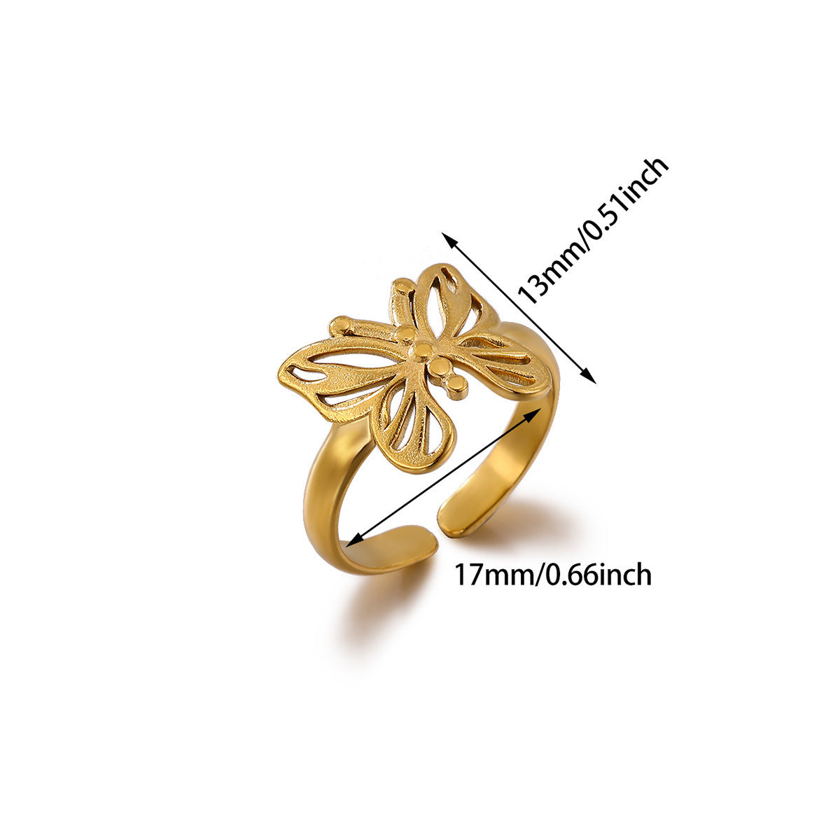 Finger Ring Mini mignon en acier inoxydable