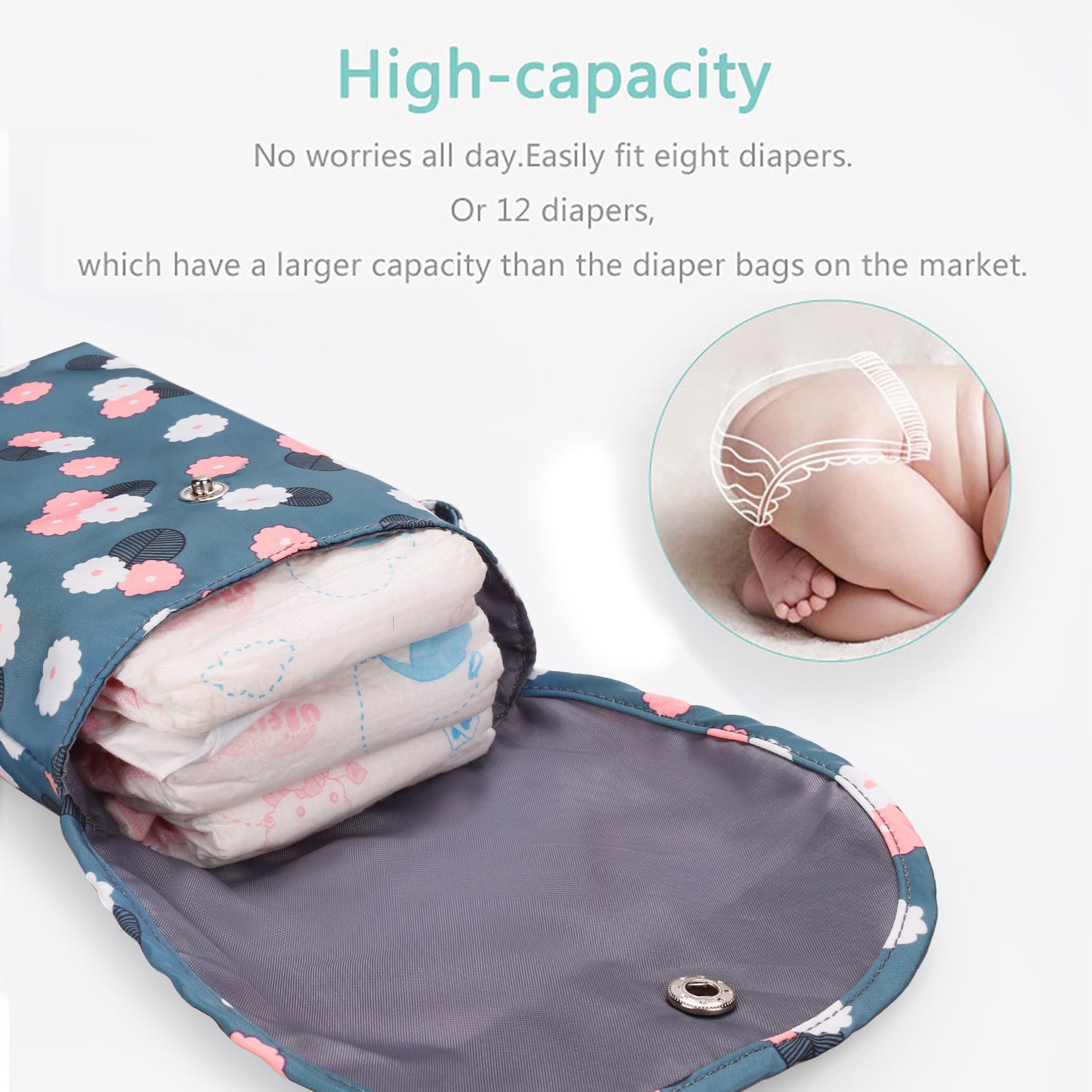 Sac de transport de rangement pour couches de bébé