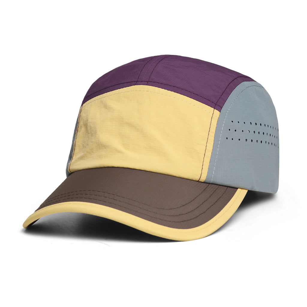Chapeau à cinq straps de sport à séchage rapide, assorti de couleurs