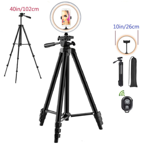 Ring Mobile Phone Stand Tripod Round Fill Light 3 Colors