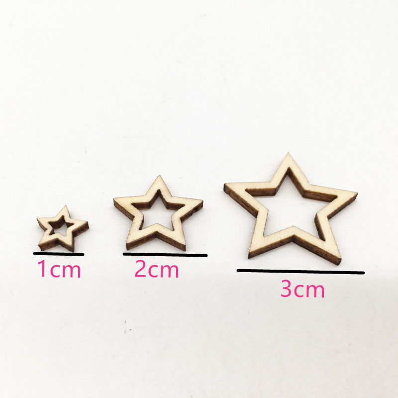 Artisanat en bois Étoile à cinq points Hollow Accessoires faits à la main