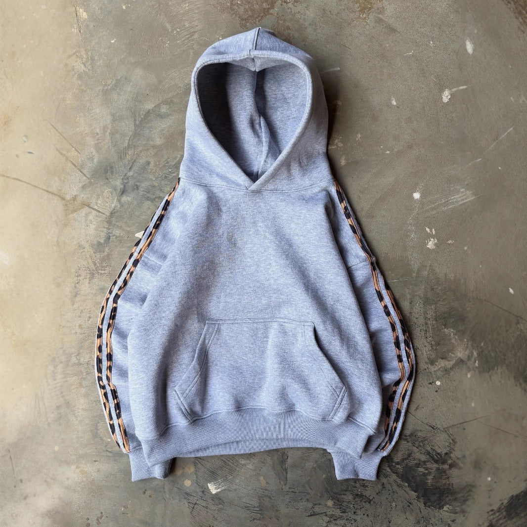 Pull-over à manches longues imprimé vintage