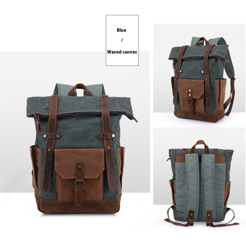 Vieille huile de cire imperméable Toile sac de voyage