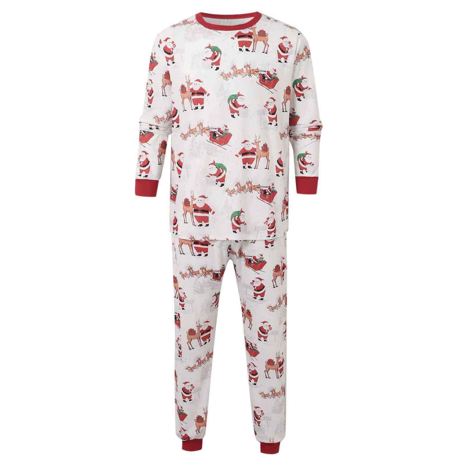 Ensembles de famille de loungewear de Noël européen et américain
