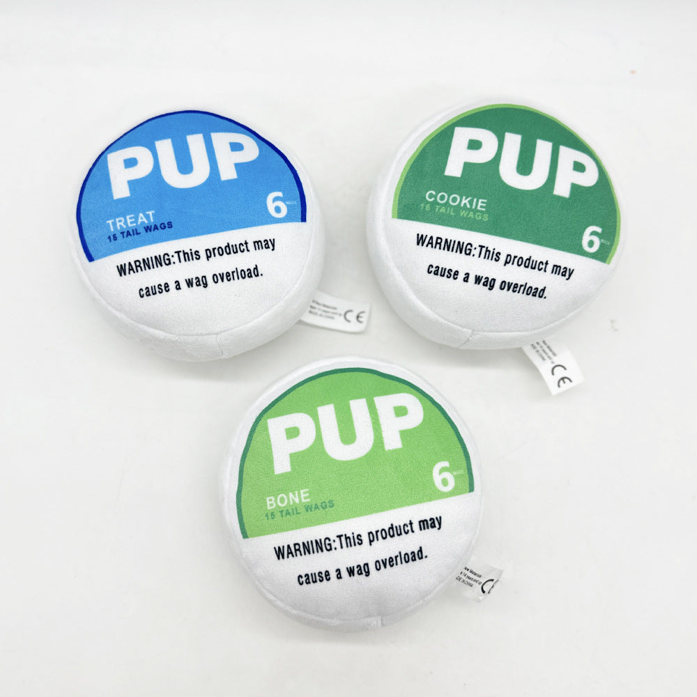 Chien Gnawing et Creaking Soulagent le jouet en peluche