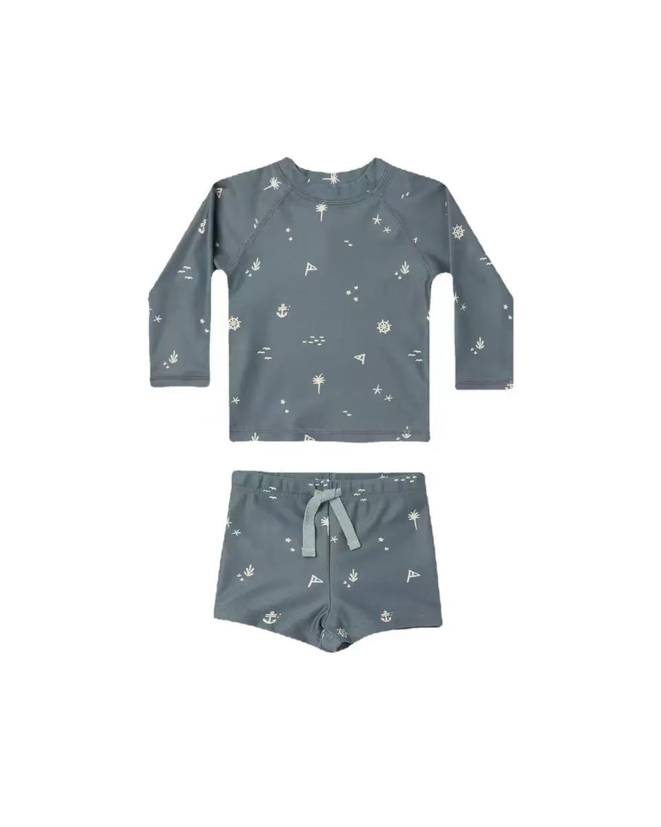 Long-sleeved swimsuit for children