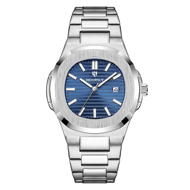 Fashion Premium Business Simplicité Ceinture en acier Quartz Montre homme