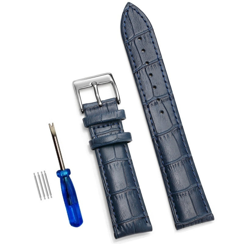 Comfortable Genuine Leather Watch Strap Cowhide