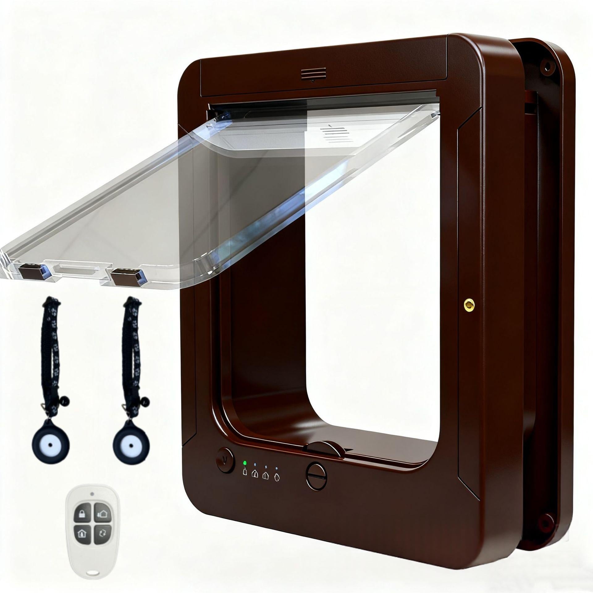 Smart RFID Pet Door avec entrée et sortie contrôlables pour chiens et chats.