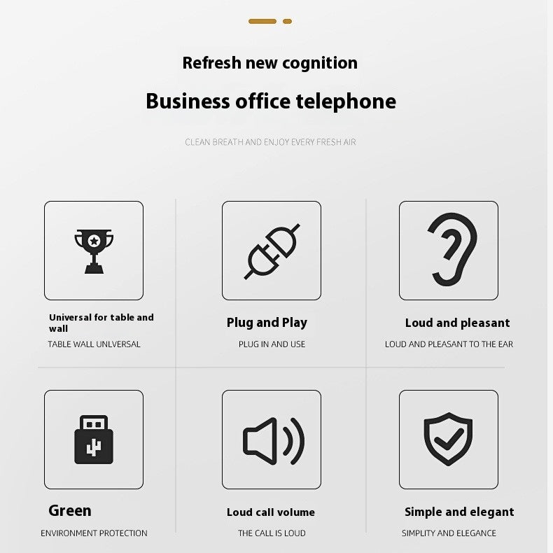 Bureau d'affaires sans fil numérique Accueil DECT Téléphone