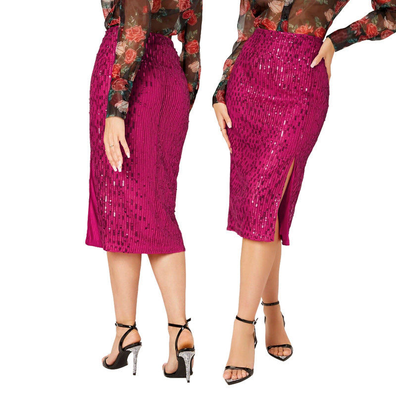 Robe de paillette de gaine d'hiver pour femmes