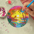Diamant Art Dessin Coaster avec support