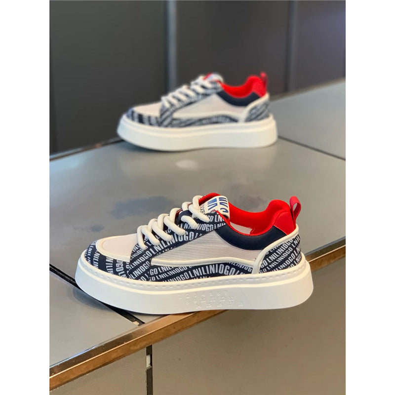 Bas épais résistant à l'usure Board Shoes Breathable Mode Casual Sneaker