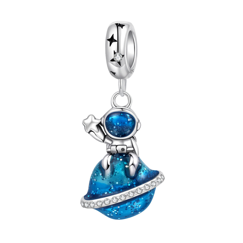 Starry Sky Astronaute Diy Bracelet Chaînes Perles Pendentif