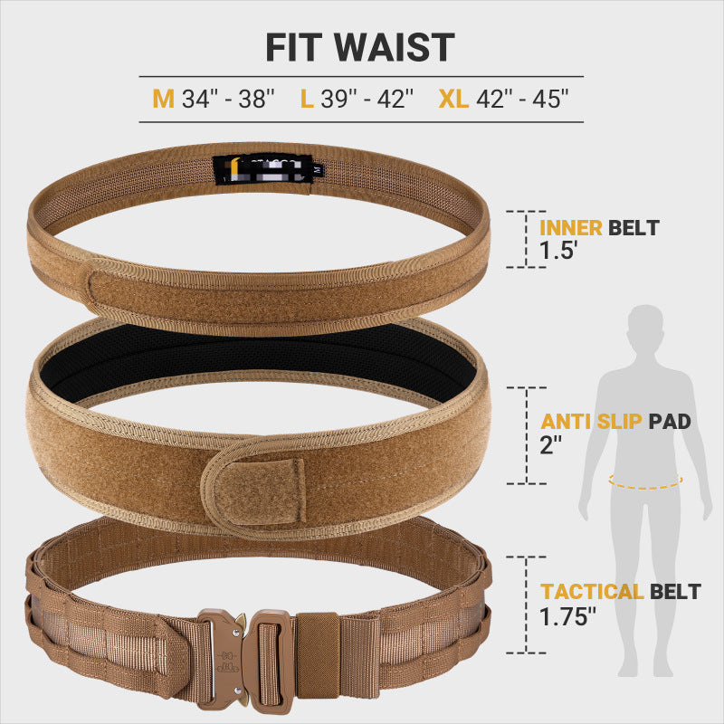 Tactical ruban Waist Seal Outdoor Duty Nylon Magic Tape