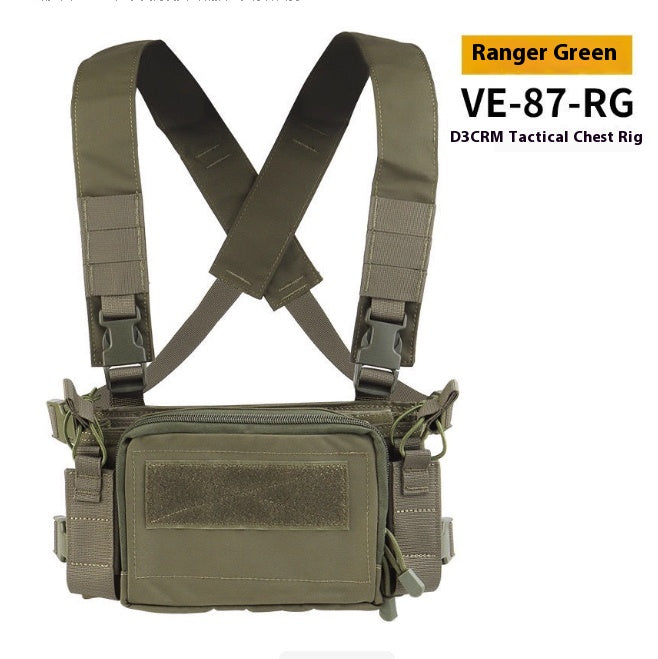 Veste tactique des Forces spéciales respirant rapidement