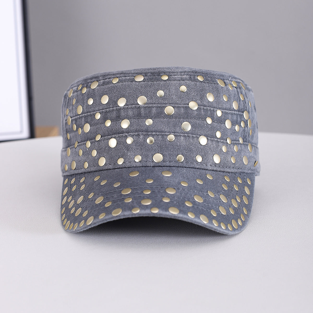Rivet en métal décoré et lavé pour hommes et femmes et matériel décontractionné Style plat