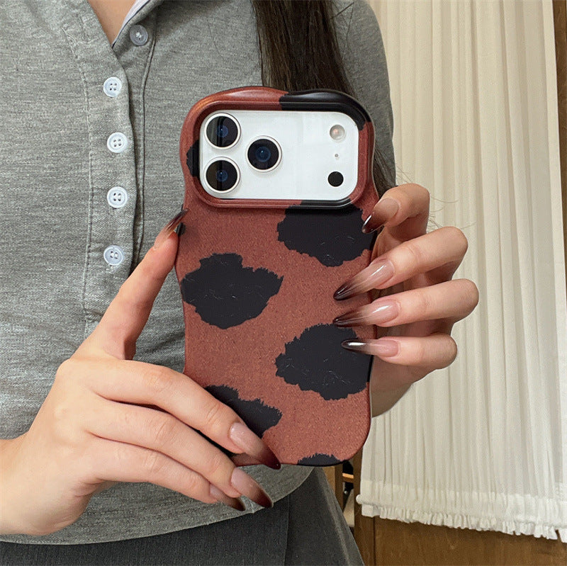 Niche Cow Imprimé Case de téléphone Matte Finition