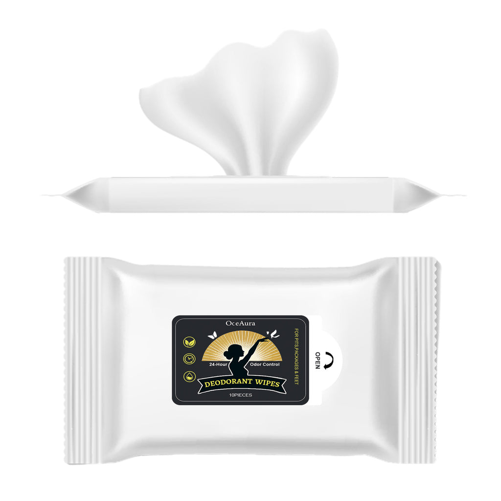 10 pièces1bag d'Odor désodorisant Wipes humides