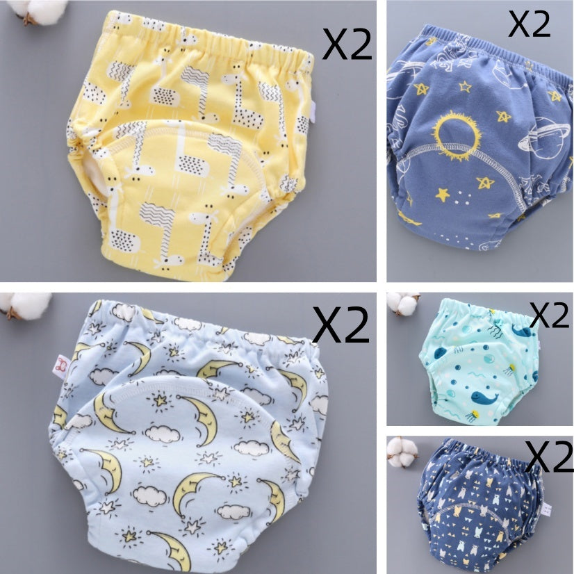 Pantalons d'entraînement pour bébés Lavable Couverture de couche de gaze 6 couches