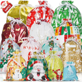 Ensemble de sacs cadeaux de Noël 34PCS