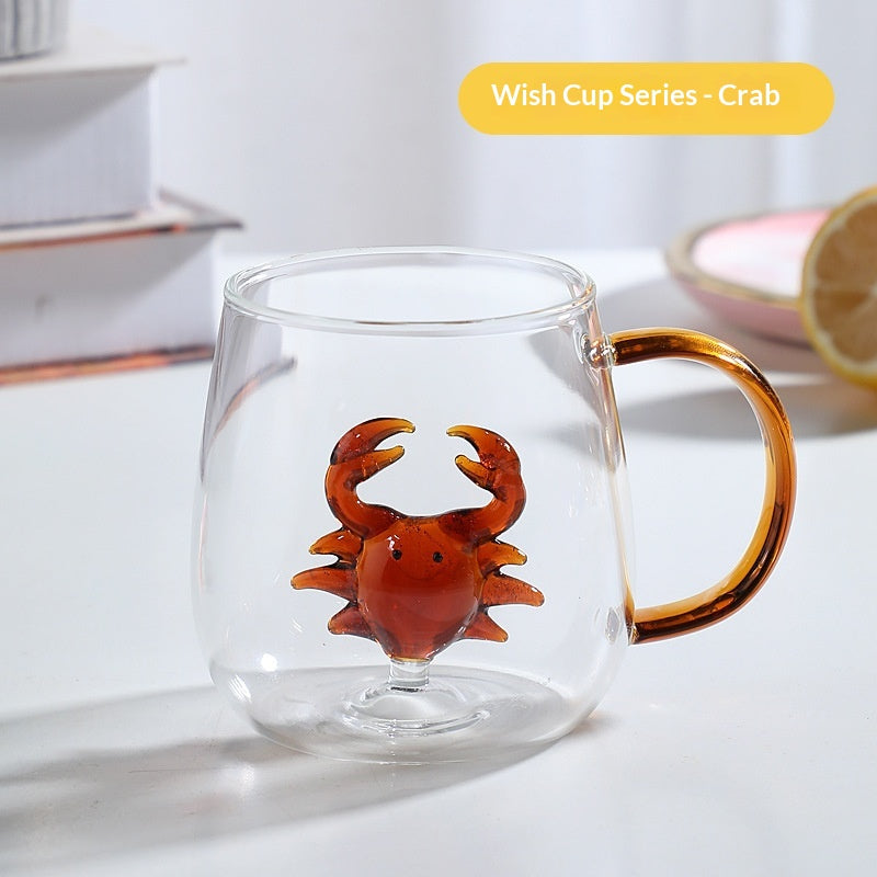 3D Animal Mug, High Borosilicate Coffee Latte and Juice Cup