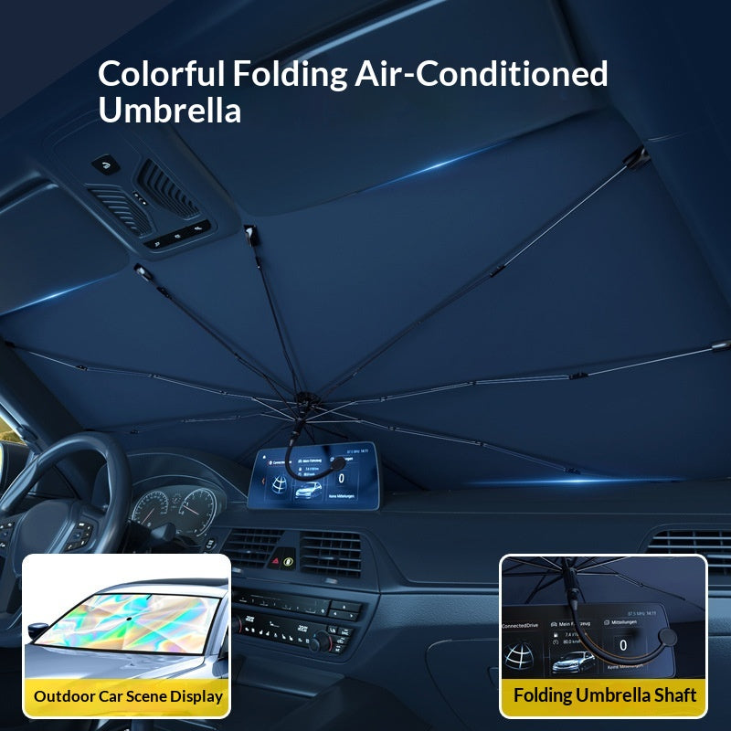 Car Sunshade Summer Laser Gradient Universal