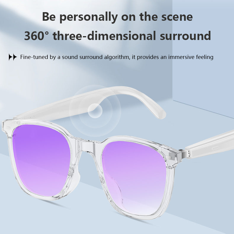 Lunettes de soleil intelligentes Lunettes Bluetooth intelligentes AI Smart Wearable à bas prix Étape dans le monde