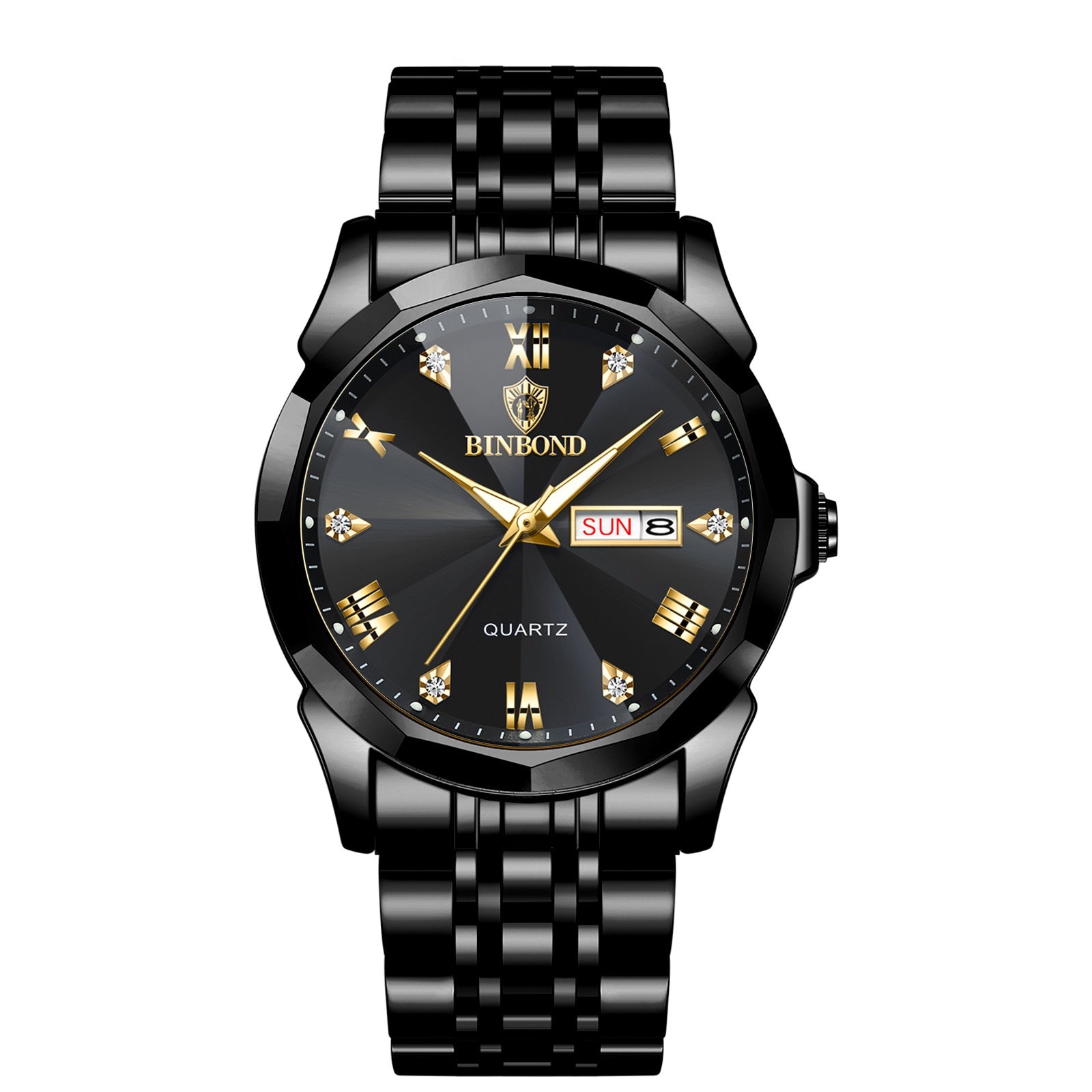 Style homme collège étudiant double calendrier électronique quartz montre étanche