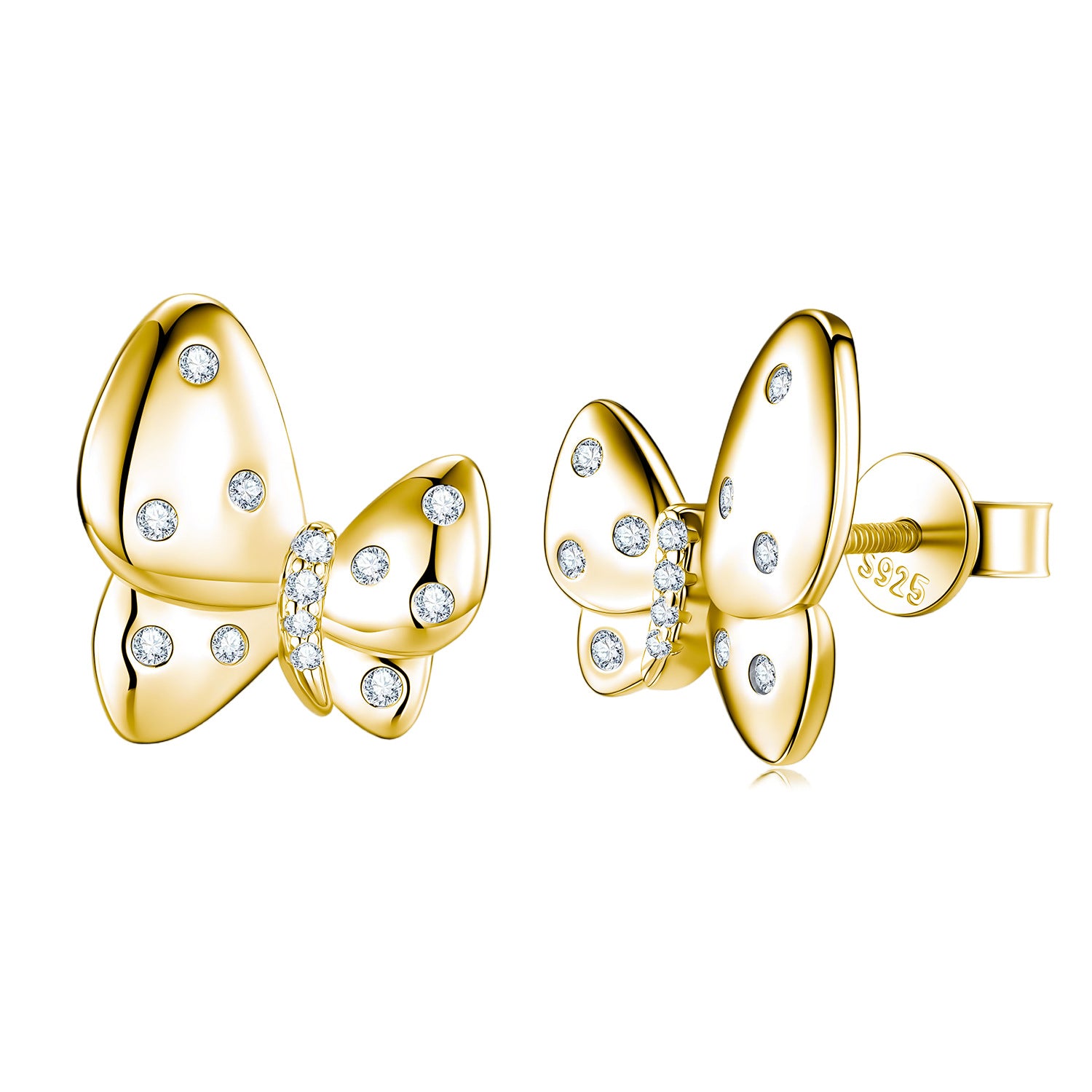 S925 Boucles d'oreilles Sterling Silver Sterfly Stud
