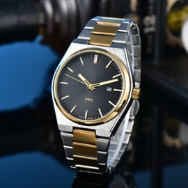 Simple, élégant, et élégant quartz hommes montre avec la bande d'acier