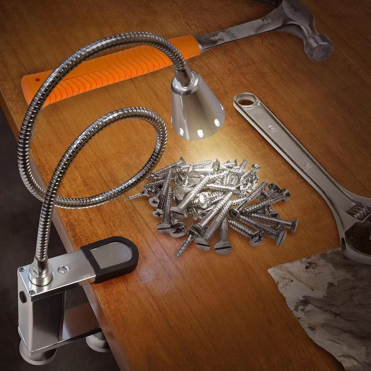 Tête rotative de la lampe Barbecue en alliage d'aluminium