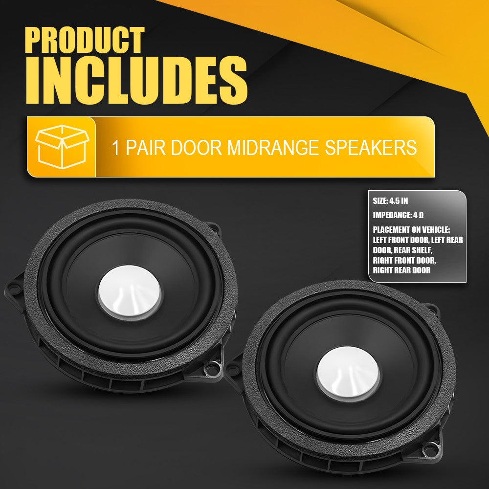 2x 65139364956 UK Mid Range Porte haut-parleurs 65139364956 Pour BMW F20 F21 F30 G30