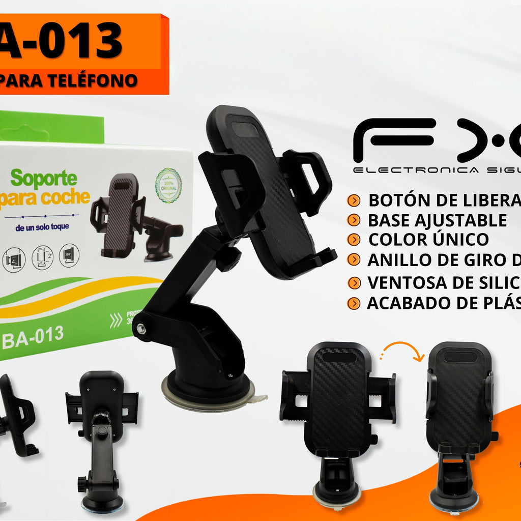 Support de téléphone de voiture - 360° Rotant Silicone Coupe d'aspiration