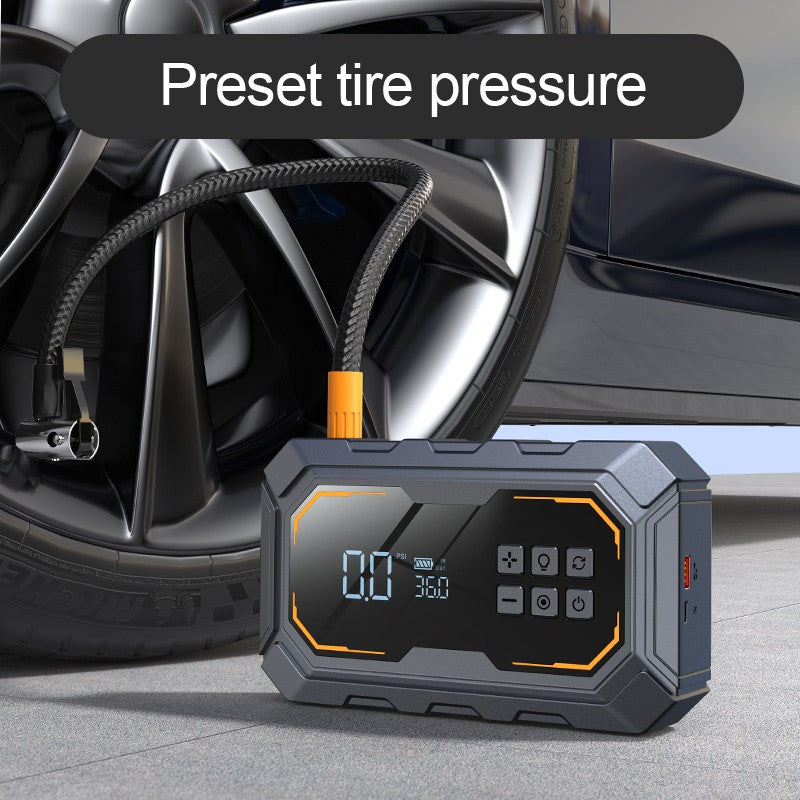 5 En 1 voiture J Ump Banque d'alimentation avec compresseur d'air et booster de batterie légère
