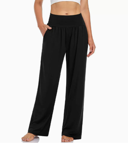 Women's casual polyester trousers