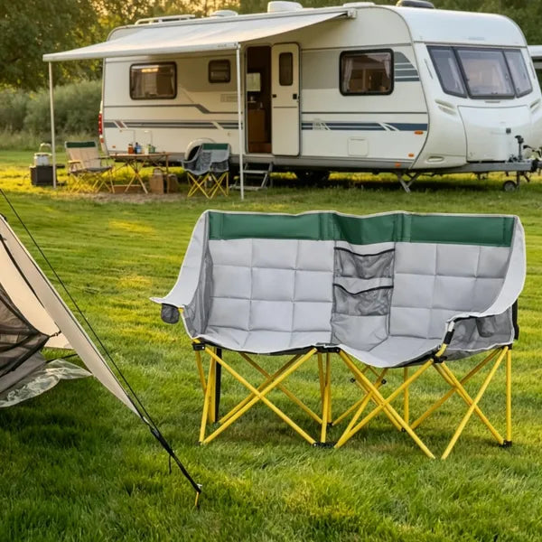 Double folding chair