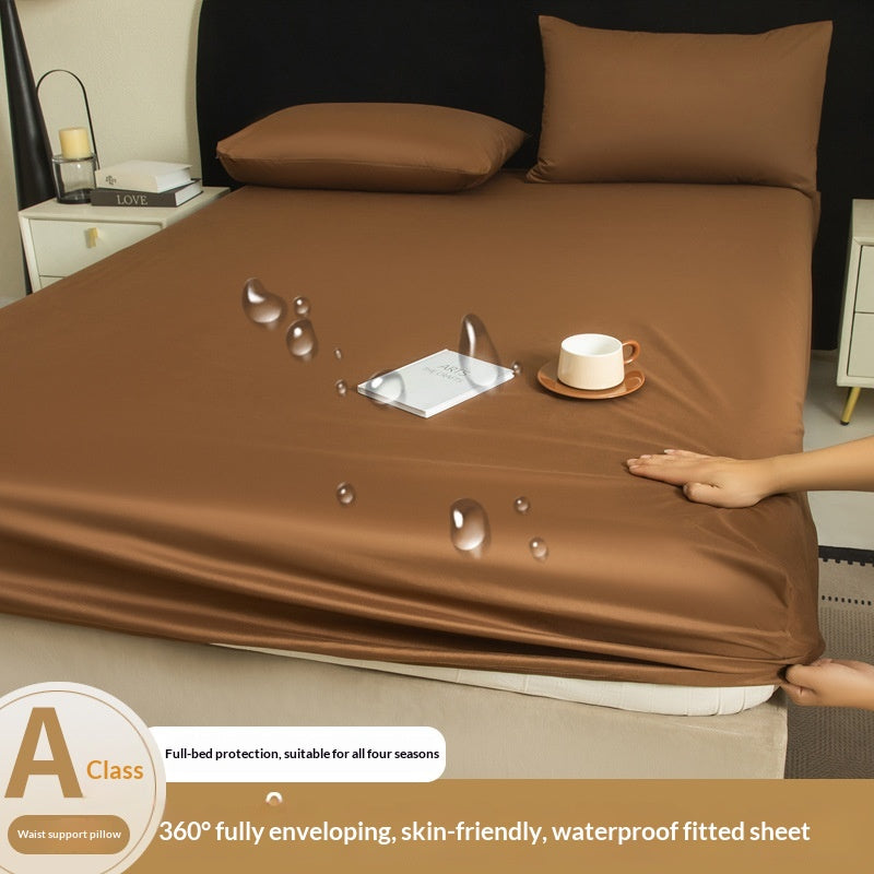 Brushed Imperméable Fitted Sheet Couverture de protection adaptée à la peau