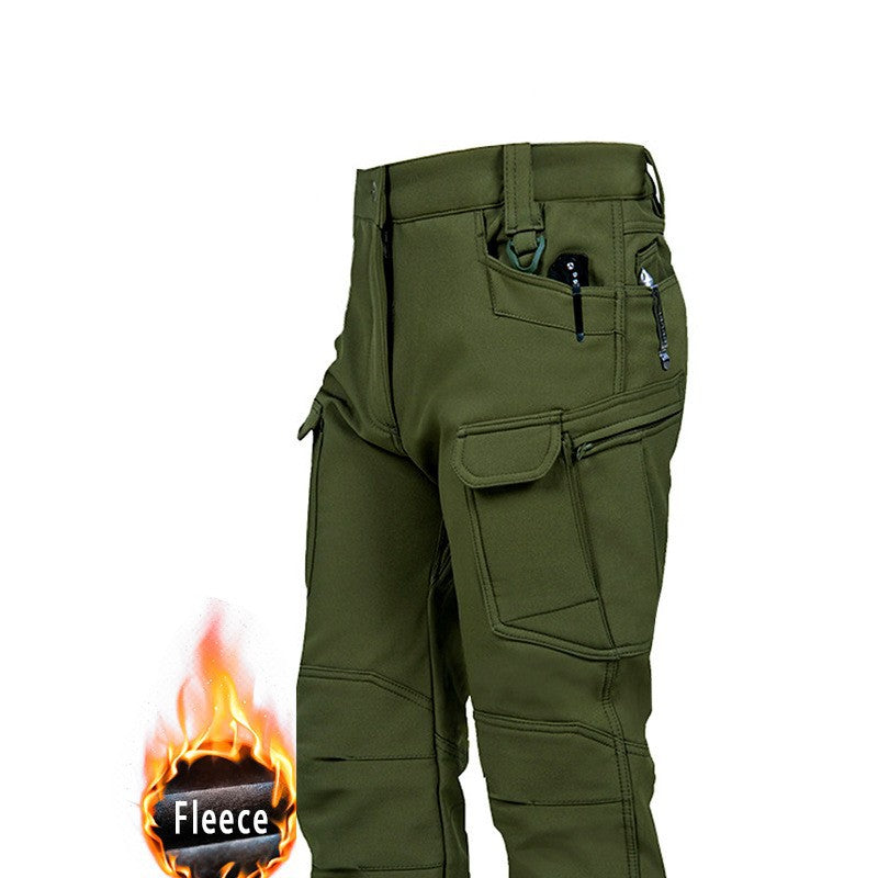 Vente directe en usine Ix7 Pantalon tactique doublé de polaires Veste extérieure d'hiver pour hommes épaissée