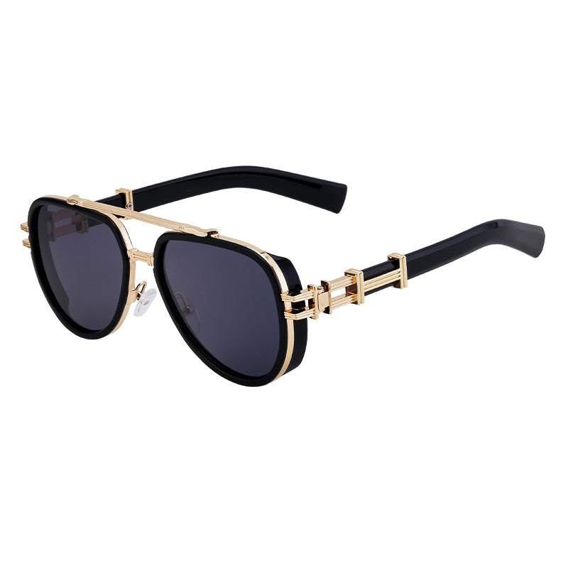 Lunettes de soleil européennes et américaines de style punk haut de gamme pour hommes