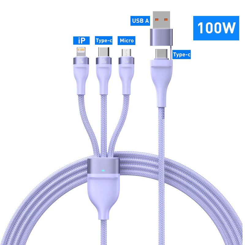 3 en 1 câble USB C pour IPhone 14 Pro 11 câble chargeur 100W