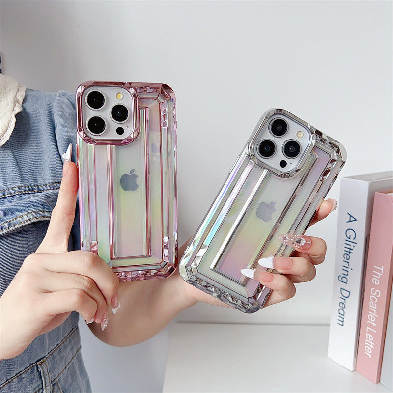 Laser électroplaçant IPhone15pro Max Convient pour 14 Cas de téléphone créatif 12 Colorful 15pro