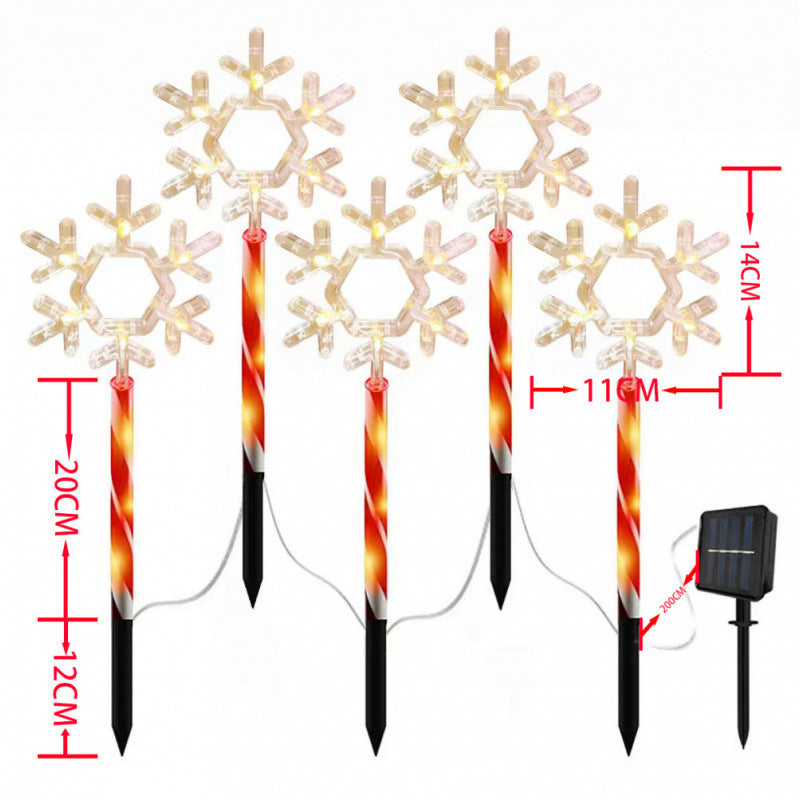 Luminaire de pelouse de Noël acrylique de l'atmosphère LED d'insertion au sol